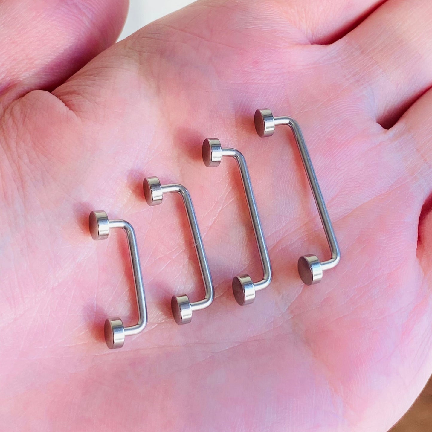 Steel Flat Disc 90 Degree Staple Surface Barbell
