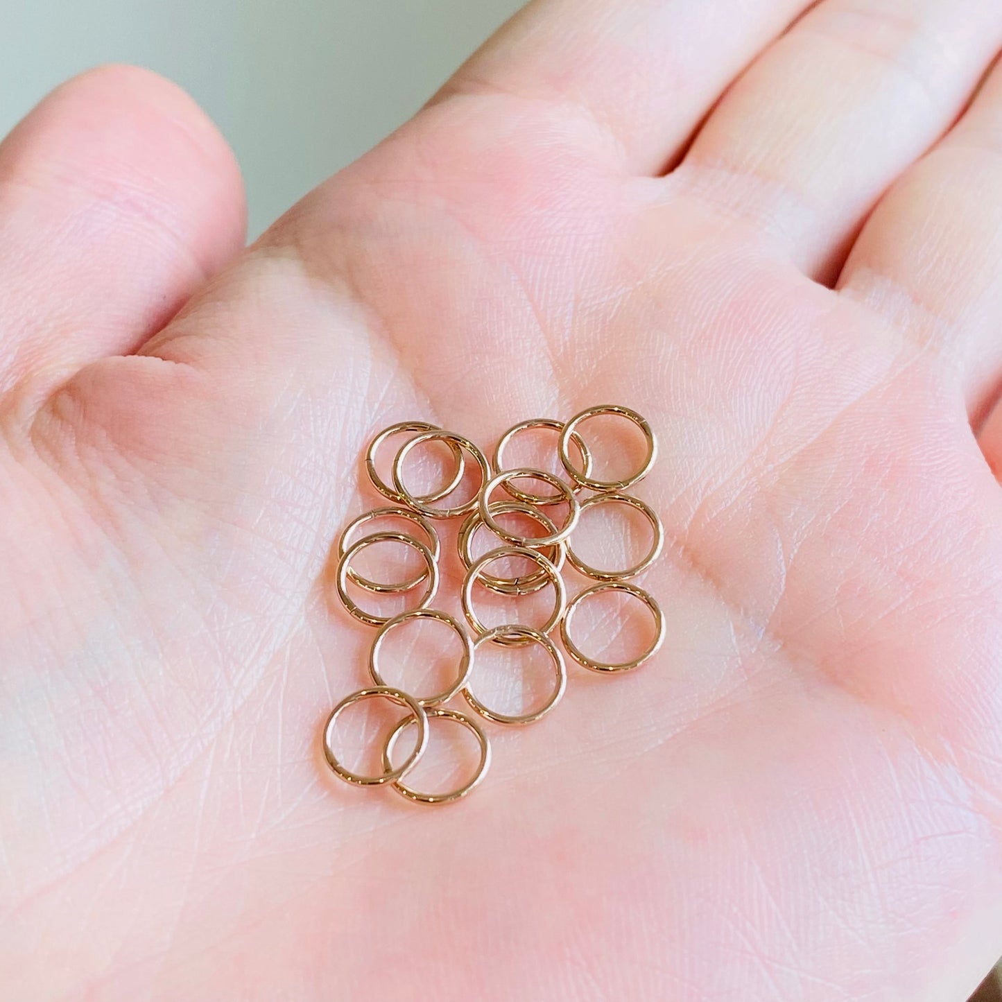 Rose Gold Ion Plated Hinged Segment Clicker Ring