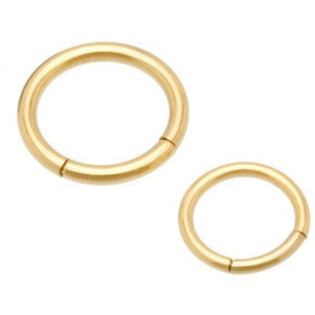 Ion Plated Gold Steel Segment Ring