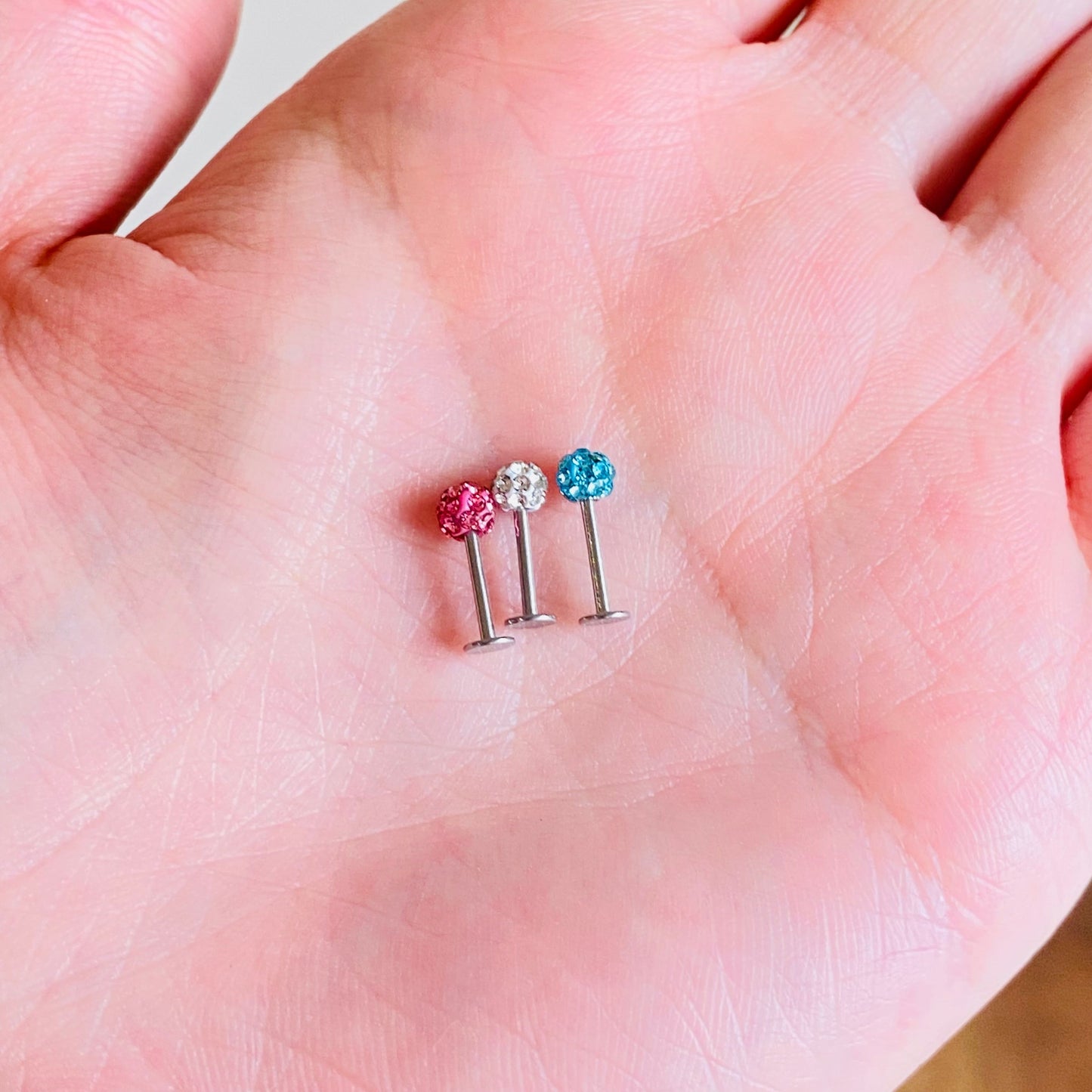 Multi Crystal Ferido Tragus Labret
