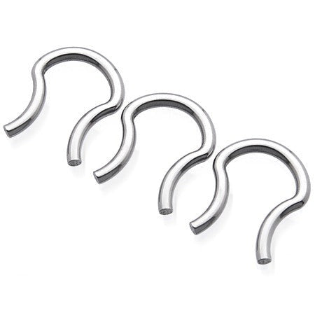 16G 14G Steel Nose Septum Retainer