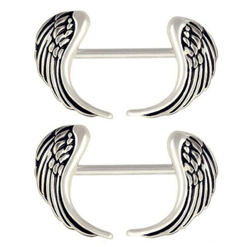 Steel Curved Wing Nipple Barbell
