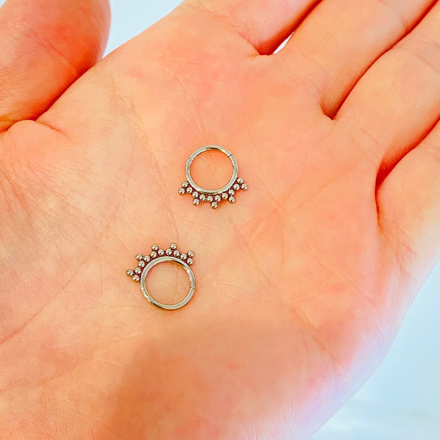 G23 Titanium Outer Crown Beads Hinged Segment Clicker