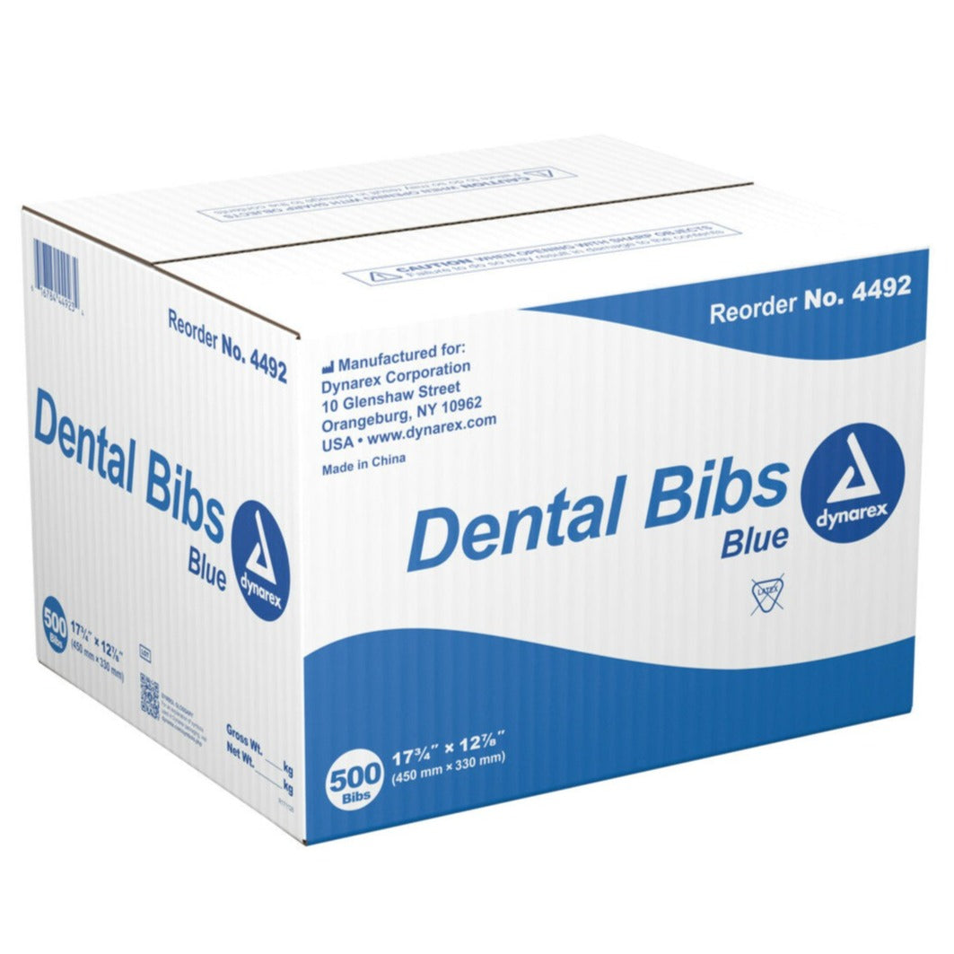 Blue Medical Dental Bib 13x18" (50pc/pkg)